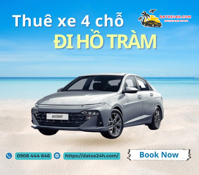 Thuê xe 4 chỗ đi Hồ Tràm 