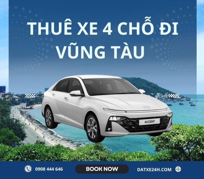 Thuê xe 4 chỗ đi Vũng Tàu